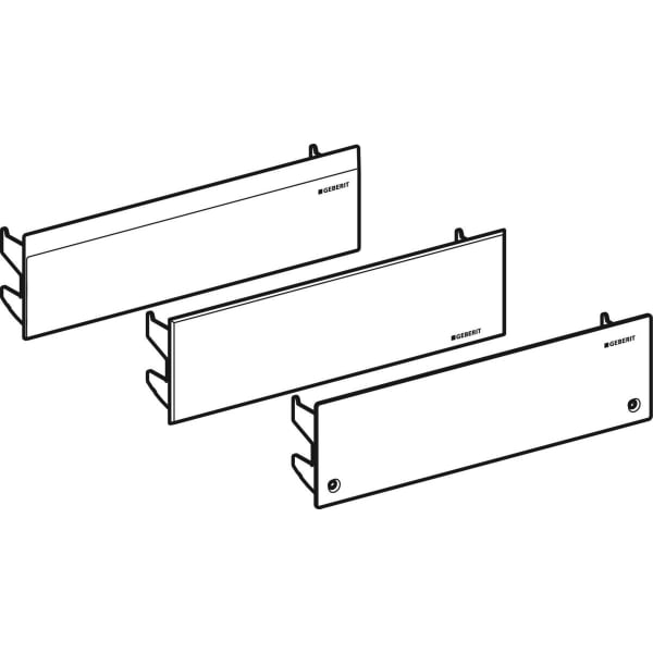 Geberit Abdeckung zu Duschelement Edelstahl gebürstet verschraubt 242.992.FW.1