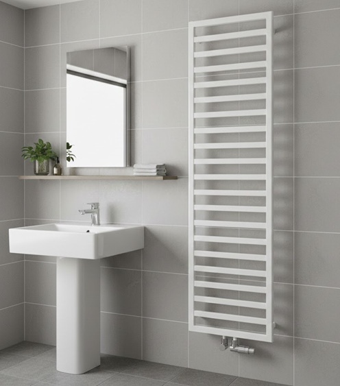 Zehnder Quaro QA-180-060 Badheizkörper H: 183,5 B: 60cm, weiß ZQ100360B100000