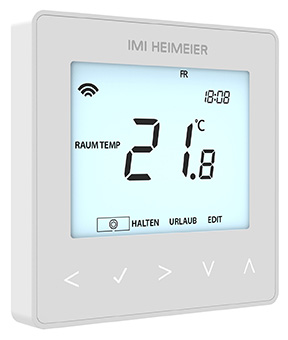 Heimeier neoStat-e V2 Raumthermostat 230V, Smart Home, weiß, für elektrische Fussbodenheizung 1500-02.500