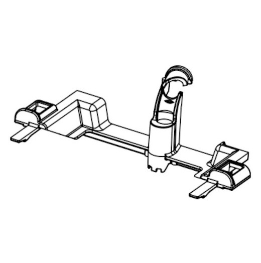 Schell Schlauchhaltebrücke MONTUS Flow für Spülkasten 12cm 777560099