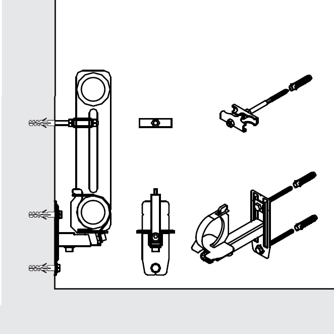 Arbonia Wandkonsole für 5-6-Säuler ZB02460001