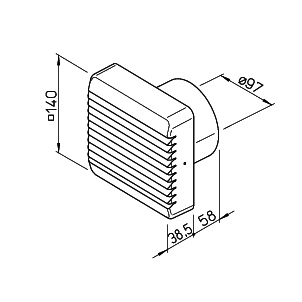 Helios EVK 100 Elektrische Verschlußklappe 00453