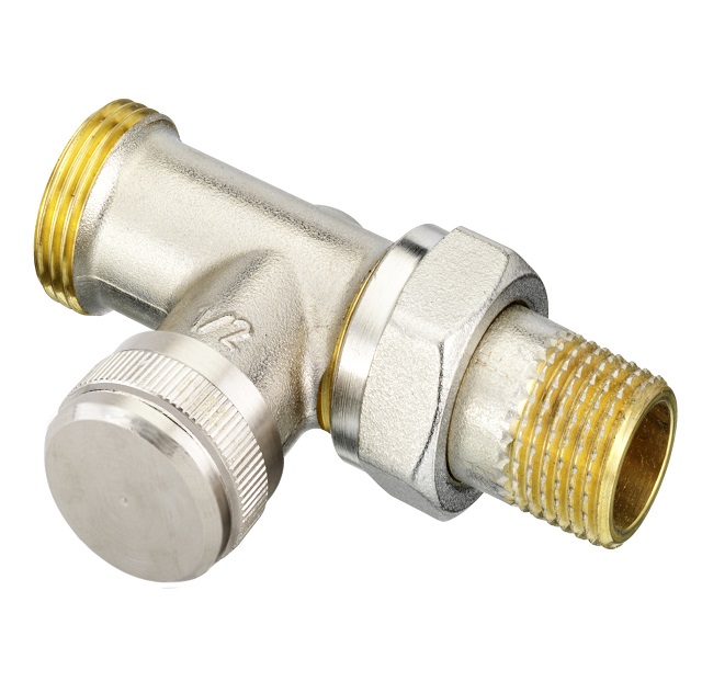 Danfoss Rücklaufverschraubung RLV 15 G 3/4 AG, Durchgang, vernickelt 003L0364
