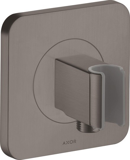 Hansgrohe Brausehalter Axor Citterio E Porter brushed black chrom für Schläuche mit konischer Mutter 36724340