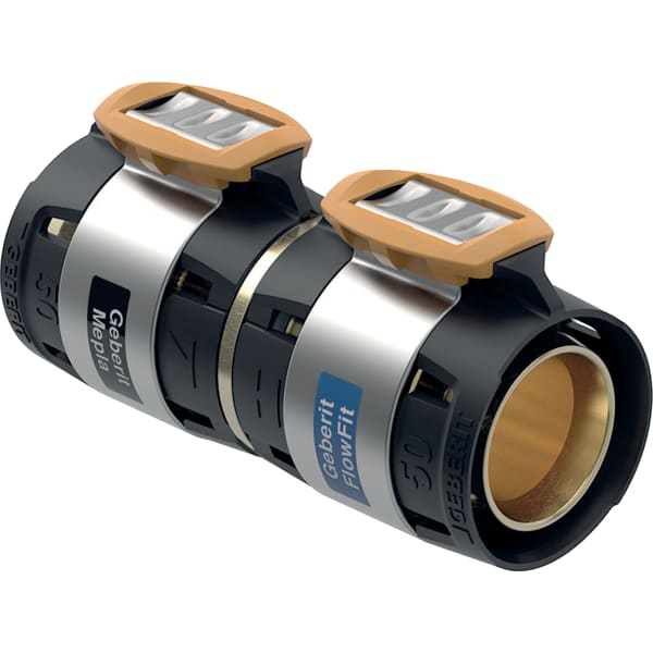 Geberit FlowFit Übergang auf Mepla SiBr d63-d63 620.096.00.1