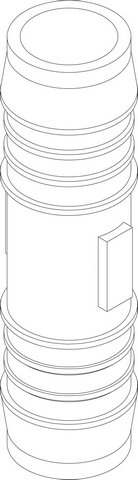 Bosch / Buderus Kupplungsschlauch gerade 19 mm 8738211437