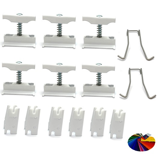 Zehnder Befestigungs-Set CVD, 6x CVD 0+BH Sonderlackierung für Charleston-Radiatoren 774609