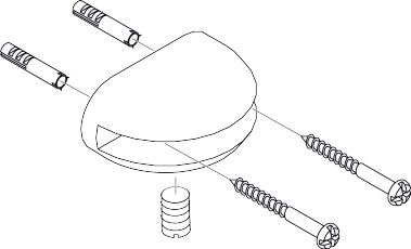 Hansgrohe Axor Halter für Glasablage, chrom 40255000