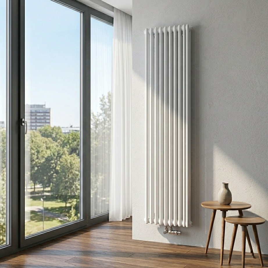 Zehnder Röhrenradiator Charleston 6-Säuler H: 220 L: 73,6cm, Modell 6220-16, weiß  ZC164616B115000