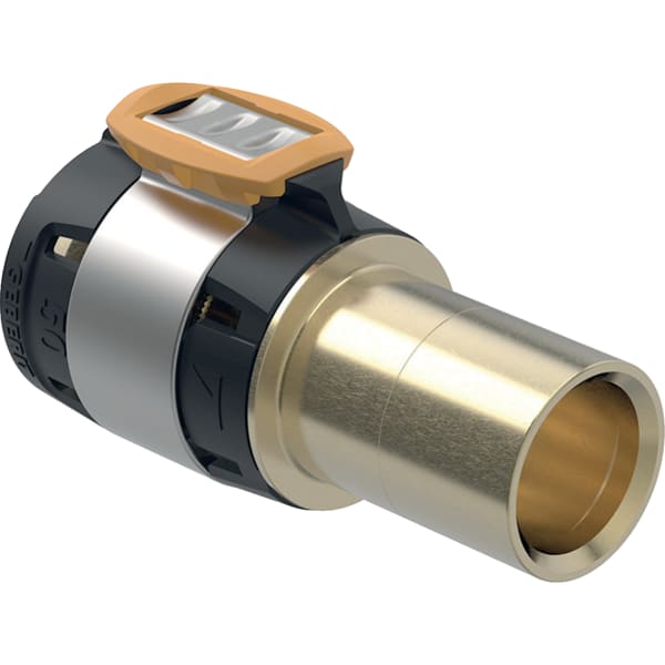 Geberit FlowFit Übergang auf Mapress mit Einschubende Rg+ d63-d54 620.236.00.1