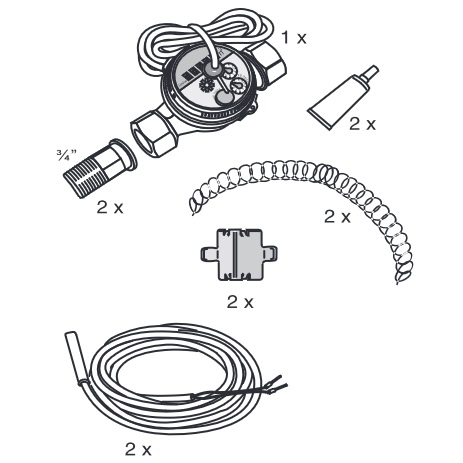 Buderus Wärmemengenzähler WMZ1.2 DBS 2.2-15 7747004456