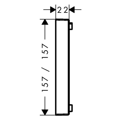 Hansgrohe Verlängerungsrosette ShowerSelect, chrom 13593000