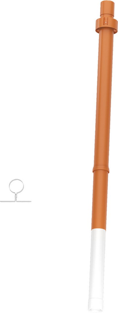 Bosch Grundbausatz C33x, rot, 1,5m, d: 80/125mm Abgaszubehör FC-Set80-C33x (oben) 7738112663