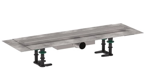 Hansgrohe Komplettset RainDrain Compact 600mm für flache Installation gebürstet edelstahl 56162800