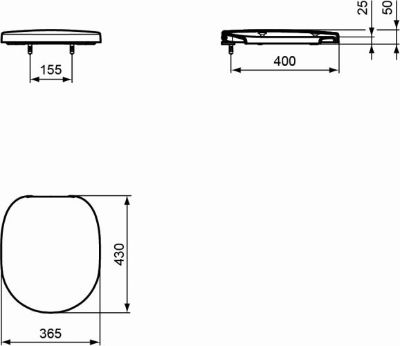 Ideal Standard WC-Sitz Connect Softclosing weiß E712701