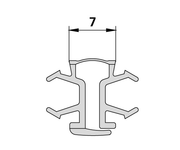 Kermi Scharnierprofil für Eckeinstieg 2-teilig (Falttür) (N2 EF2) Falttür (N2 FTD) 2282860