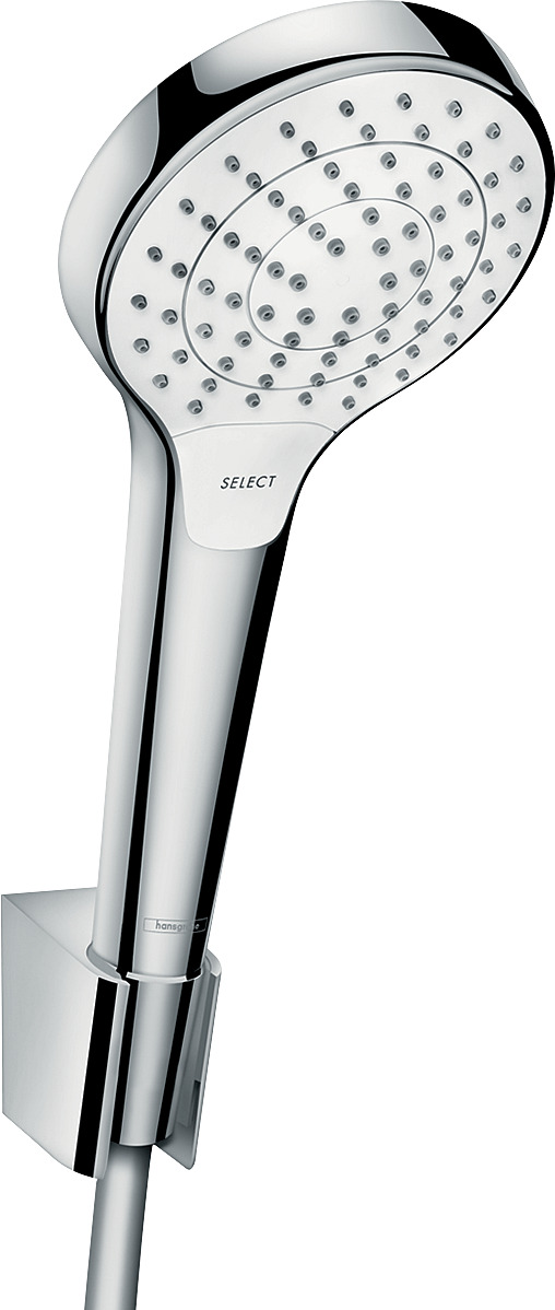 Hansgrohe Brausehalterset Croma Select S Vario/ Porter S weiss/chrom Brauseschlauch 1250mm 26421400