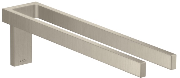 Hansgrohe Handtuchhalter zweiarmig Axor Universal Rectangular brushed nickel 42622820