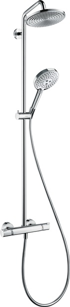 Hansgrohe Showerpipe Raindance Select EcoSmart chrom Kopfbrause Raindance Air 1jet 240mm 27116000