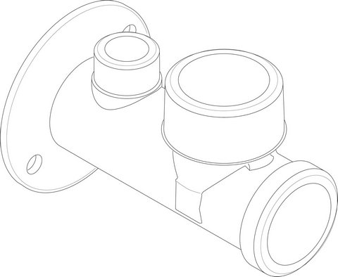 Bosch / Buderus T-Stück G11/2 mit Muffe G3/4 Vorlauf 8718595433