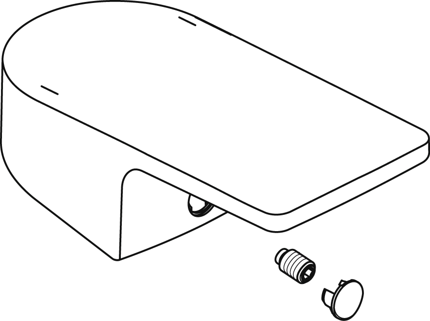 Ideal Standard Griff EDGE, Logo ISI, chrom B961531AA