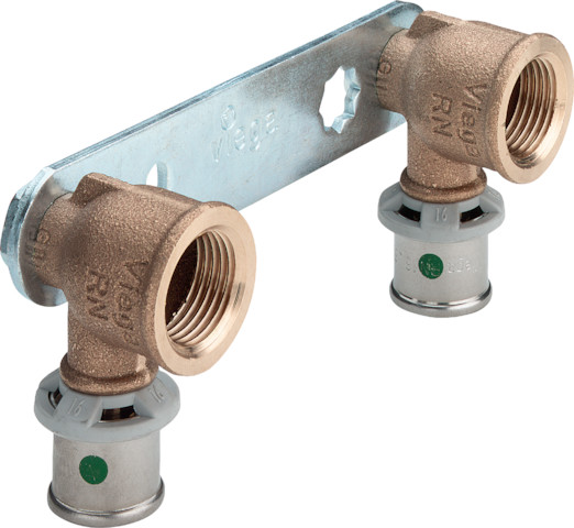 Viega Sanfix P Montageeinheit mit SC-Contur 2124.2 in 16mm x Rp1/2 x80-100mm 310622