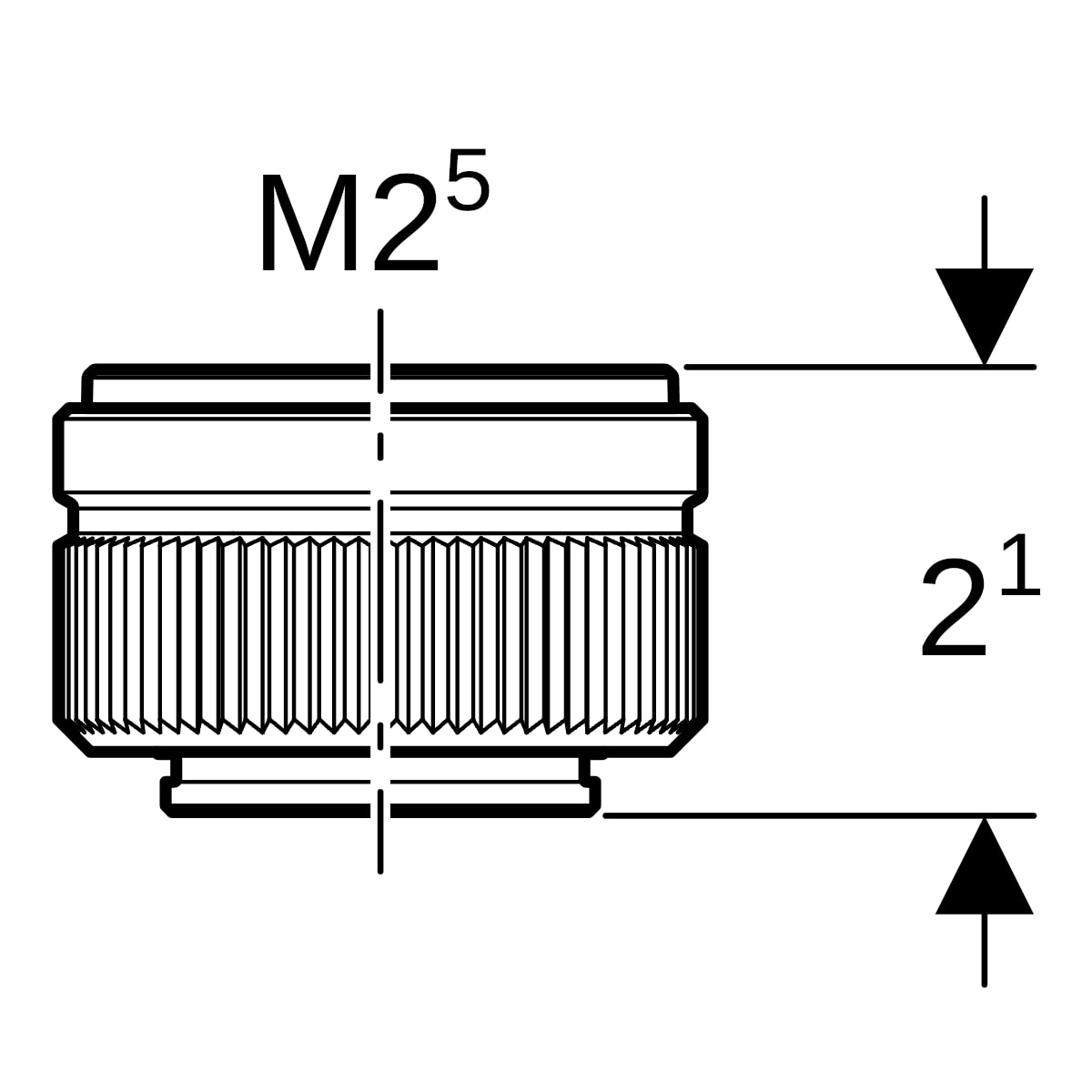 Geberit Kappe mit Schnellverschluss Messing 652.483.00.1