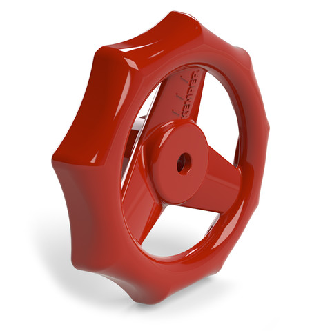 Kemper Handrad rot, für Freistrom-Absperrventil, DN15/20 60x6 G01000600612000