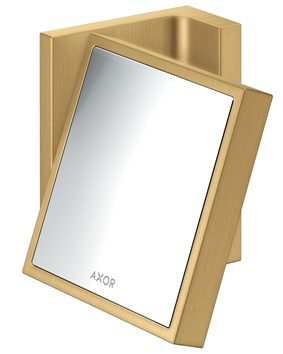 Hansgrohe Rasierspiegel Axor Universal Rectangular brushed gold optik 42649250