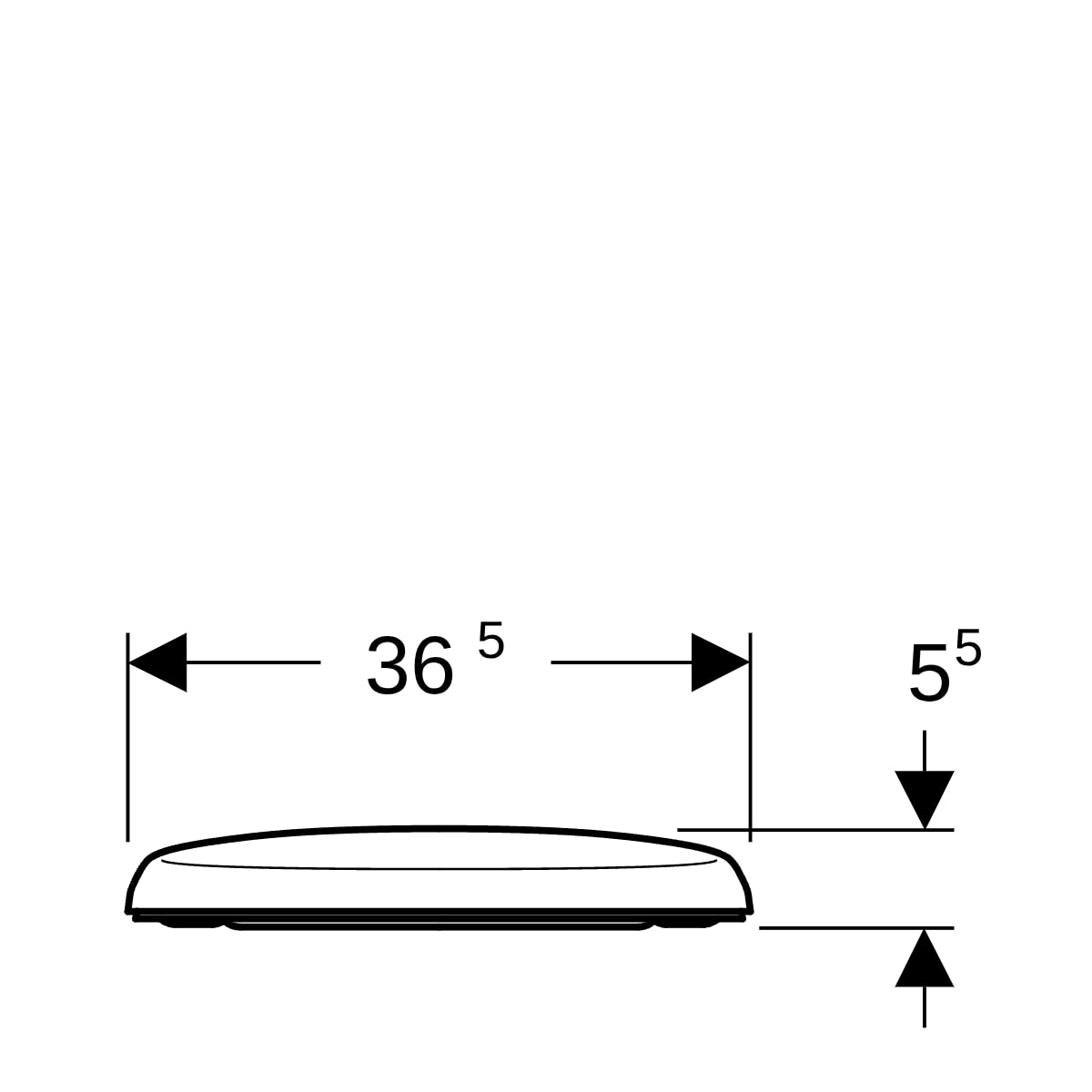 Geberit Renova Comfort WC-Sitz, weiß Befestigung von unten 572050000