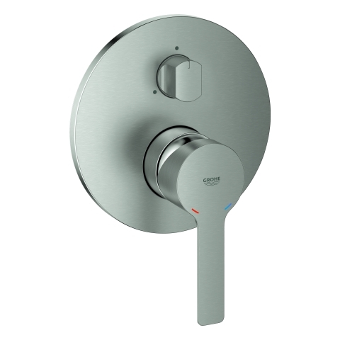 Grohe Einhand-Batterie Lineare Fertigmontage-Set supersteel supersteel für 35600 3-Wege Umstellung 24095DC1