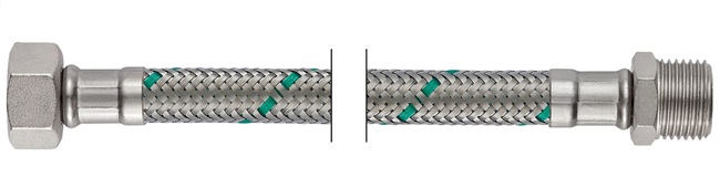 Neoperl NEOFLEX Panzerschlauch DN10 IG x AG, 1/2" x 1/2" 125cm 66874125