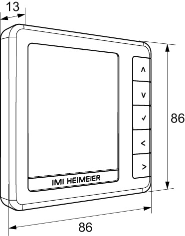 Heimeier HM-PRT Raumthermostat programmierbar, 230V, weiß 1500-07.500