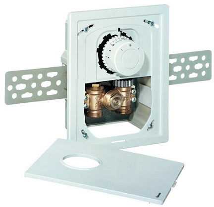 Heimeier UP-Kasten Multibox F mit Thermostatventil, weiß 9306-00.800
