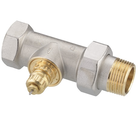 Danfoss Ventilgehäuse RA-G 25 R 1/1, Durchgang, matt vernickelt 013G1679