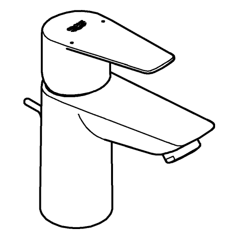 Grohe Einhand-Waschtisch-Batterie BauEdge S-Size chrom Durchfluss 3,5l/min 23894001