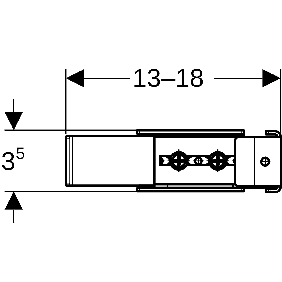 Geberit Duofix System Inneneckwinkel 111.841.00.1