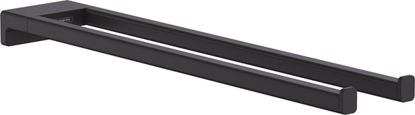 Hansgrohe Handtuchhalter AddStoris zweiarmig mattschwarz 41770670