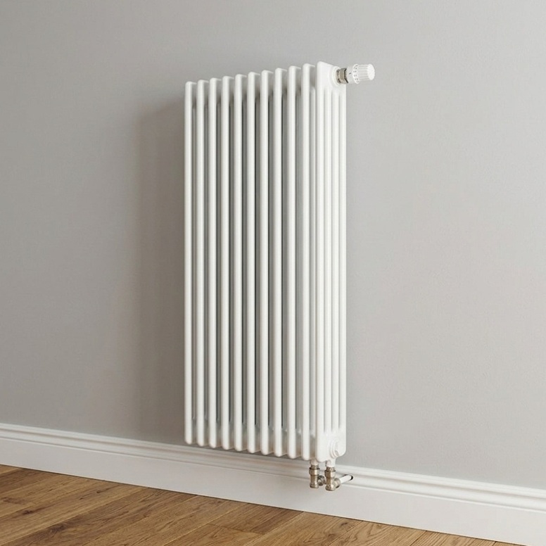 Arbonia Ventil-Röhrenradiator Standard 6-Säuler H: 100 L: 90cm, Modell 6100, weiß, 20 Glieder