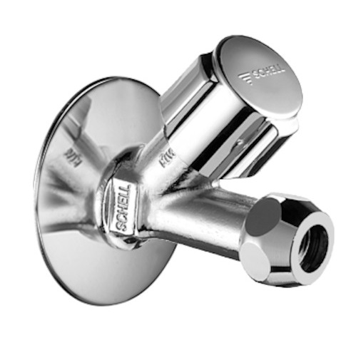 Schell Schrägsitzventil COMFORT kurze Bauform, KIWA, 3/8", chrom 059000699