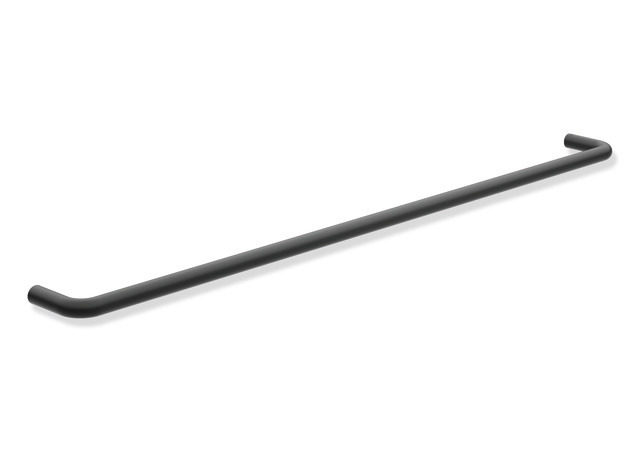 HEWI Badetuchhalter, Edelstahl, Achsmaß 800mm, Tiefe 75mm schwarz tiefmatt 480.30.00260 DC