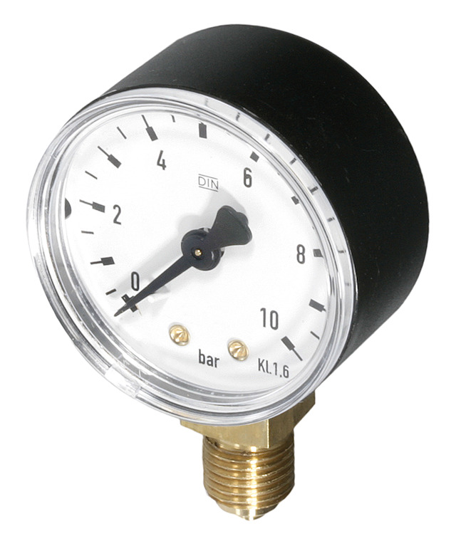 Resideo Manometer, Gehäusedurchmesser 50mm, Anschluss unten G 1/4, Teilung 0-40 bar M38K-A40