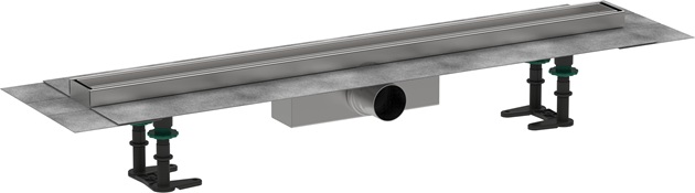 Hansgrohe Komplettset RainDrain Compact 800mm befliesbar für Standardinstallation gebürstet edelstahl 56179000