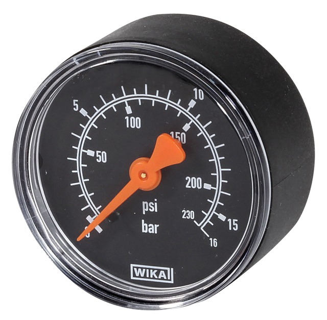 Resideo Manometer, Gehäusedurchmesser 63mm, Anschluss hinten G 1/4, Teilung 0-16 bar M74CS-A16