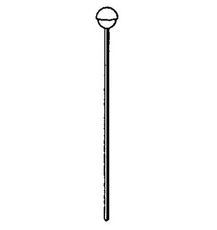 Hansa Zugstange mit Knopf chrom 59906423