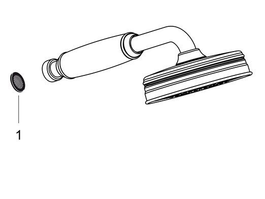 Hansgrohe Handbrause Axor Montreux chrom 16320000