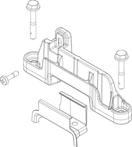 Bosch / Buderus Halterung 87186650430