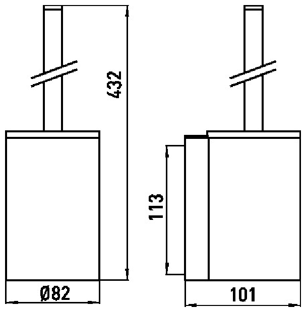 Emco Bürstengarnitur System2 Wandmodell Behälter, chrom, Stiel chrom 351500100