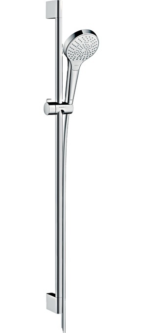 Hansgrohe Brauseset Croma Select S Multi EcoSmart/U'Crometta mit Brausestange 900mm weiss/chrom 26571400