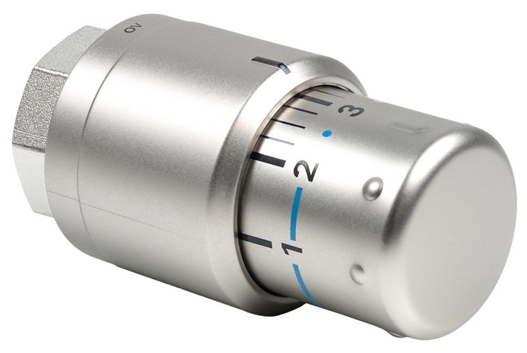 Kermi Thermostatkopf Edelstahl-Optik ZV00380002